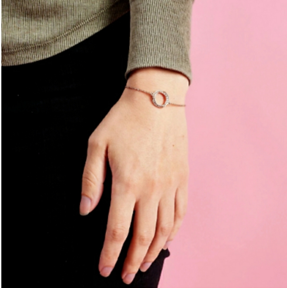 Adore by Swarovski Circle Rose Gold Bracelet - Picture 6 of 9